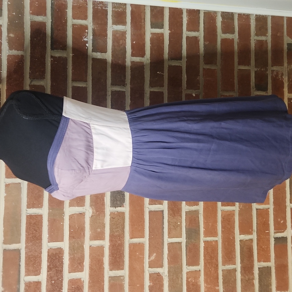 Sparkle and Fade colorblock strapless dress - Picture 2 of 7